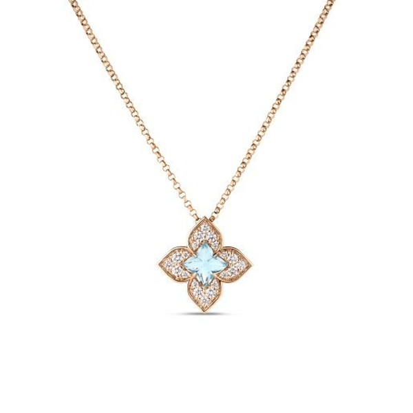 Roberto Coin Venetian Princess Diamond & Topaz Necklace