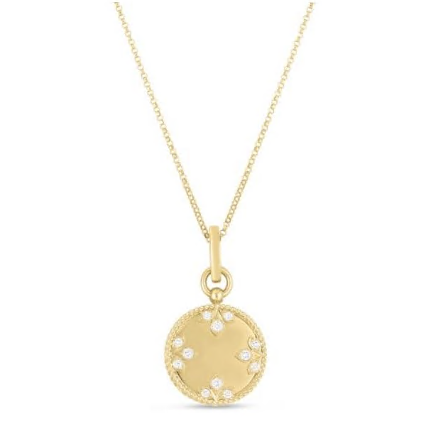 Roberto Coin Small Medallion Charm Necklace