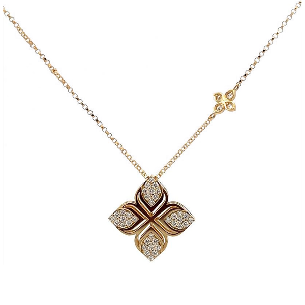 Roberto Coin Arabesque Flower Necklace