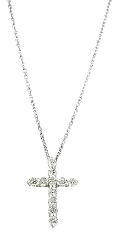 Royal Collection Diamond Cross Necklace