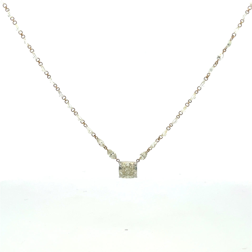 Royal Collection 18K Yellow Gold/Platinum Diamond Necklace