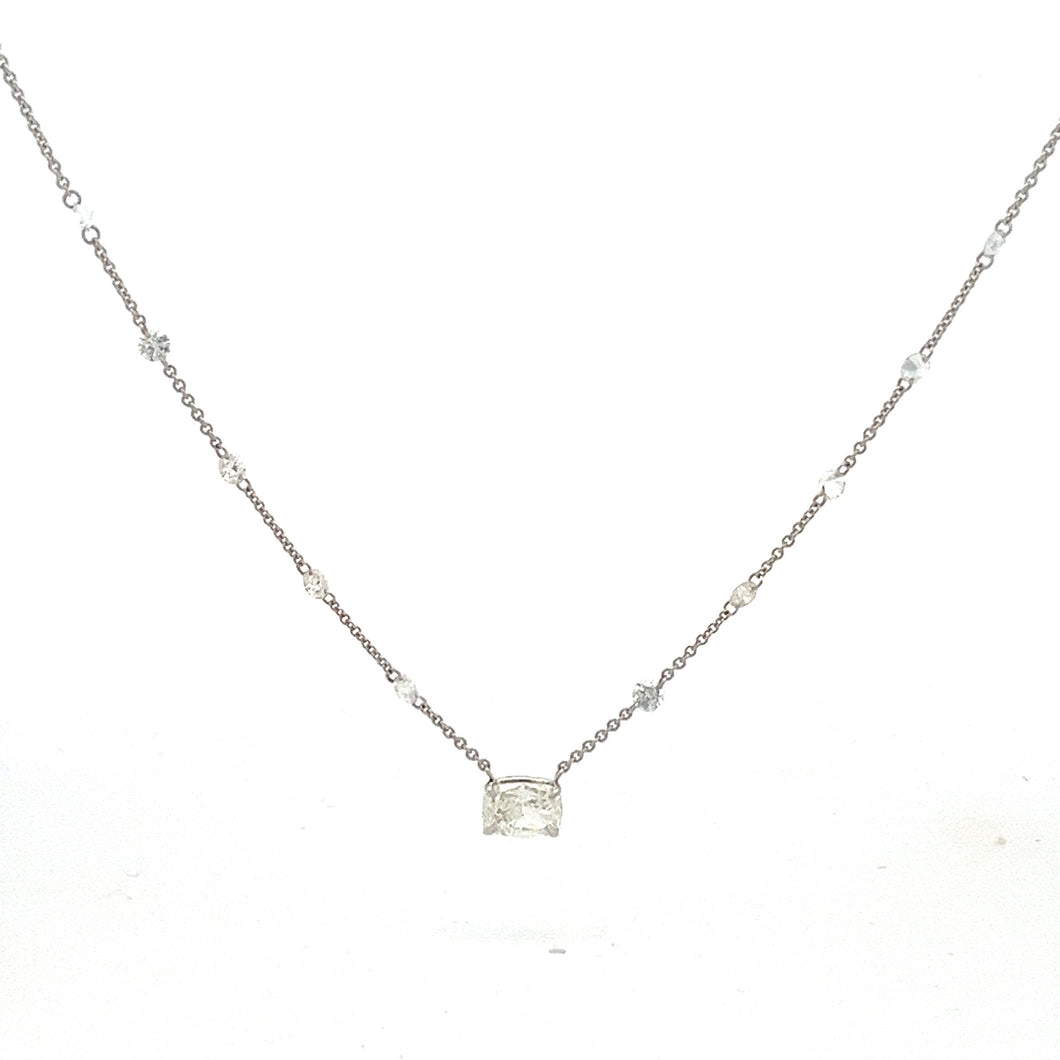 Royal Collection 18K White Gold Diamond Necklace