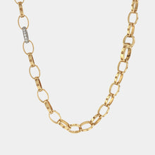 Load image into Gallery viewer, Royal Estate Roberto Coin 18K Yellow Gold Link Chain Diamond Necklace
