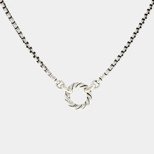 Load image into Gallery viewer, Royal Estate David Yurman Sterling Silver Box Chain Amulet Necklace
