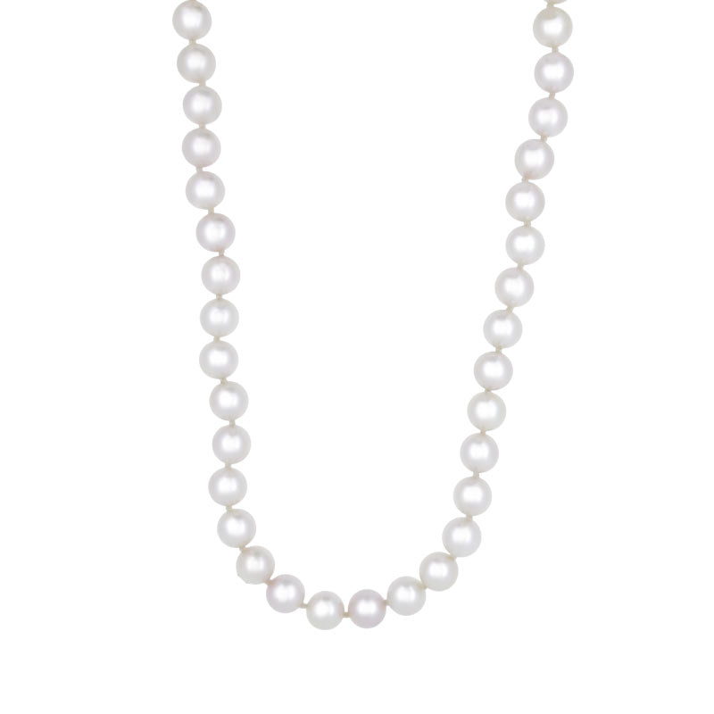 Royal Collection 14K White Gold Pearl Necklace