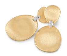 Load image into Gallery viewer, Marco Bicego 18KYW .04CTTW LUNARIA EARRINGS
