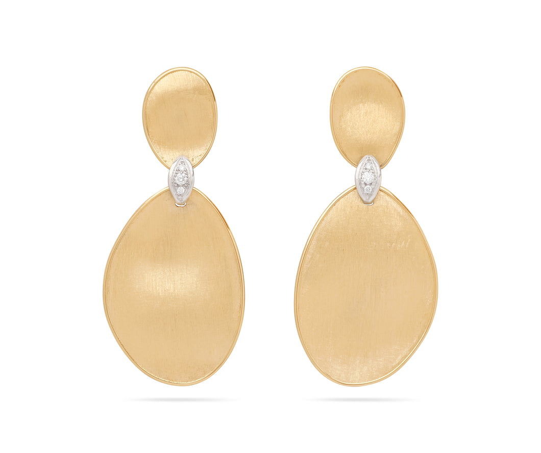 Marco Bicego 18K Yellow/White Lunaria Earrings