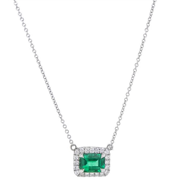 Royal Collection Diamond & Emerald Pendant