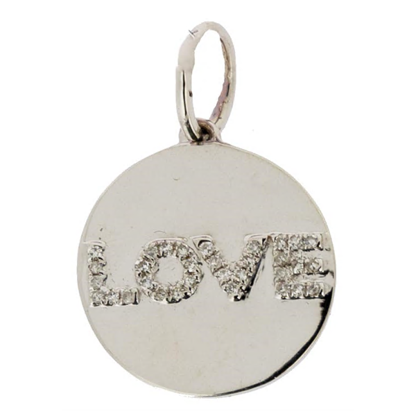 Royal Collection Diamond Love Disc Pendant