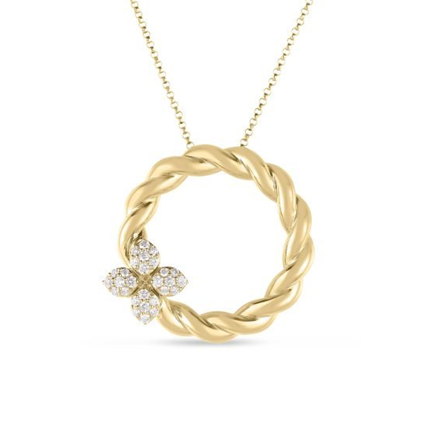 Roberto Coin Love in Verona Diamond Twist Necklace