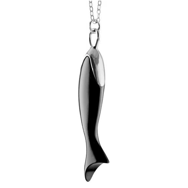 Monica Rich Kosann Black Ceramic Fish Charm