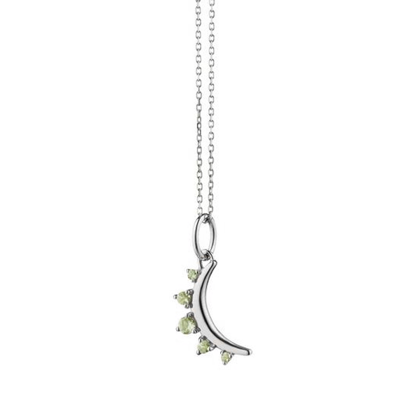 Monica Rich Kosann Mini Crescent Moon Peridot Pendant