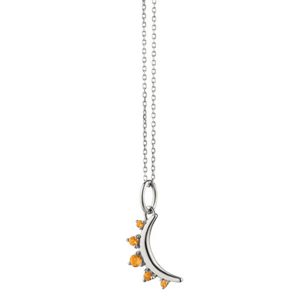 Monica Rich Kosann November Citrine Moon Birthstone Necklace