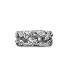 Load image into Gallery viewer, Waves Band Ring in Sterling Silver, 10mm
