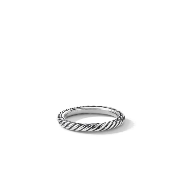 Cable Collectibles Stack Ring in Sterling Silver, 3mm
