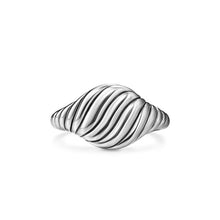 Load image into Gallery viewer, Sculpted Cable Pinky Ring in Sterling Silver, 10mm
