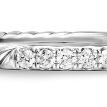 Load image into Gallery viewer, Cable Collectibles Stack Ring in Sterling Silver with Diamonds, 2mm
