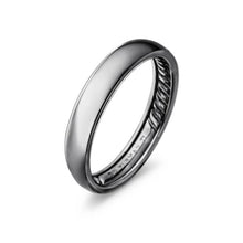 Load image into Gallery viewer, DY Classic Band Ring in Grey Titanium, 4mm
