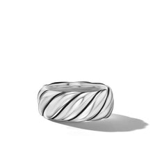 Load image into Gallery viewer, Sculpted Cable Band Ring in Sterling Silver
