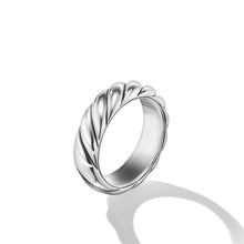 Load image into Gallery viewer, Sculpted Cable Band Ring in Sterling Silver
