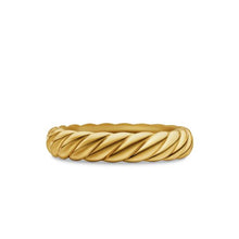 Load image into Gallery viewer, Sculpted Cable Band Ring in 18K Yellow Gold, 4.6mm
