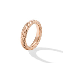 Load image into Gallery viewer, Sculpted Cable Band Ring in 18K Rose Gold
