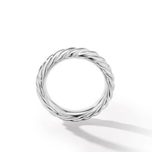 Load image into Gallery viewer, Sculpted Cable Band Ring in 18K White Gold
