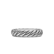 Load image into Gallery viewer, Sculpted Cable Band Ring in Sterling Silver, 4.6mm
