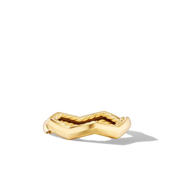 Zig Zag Stax Ring in 18K Yellow Gold, 3mm