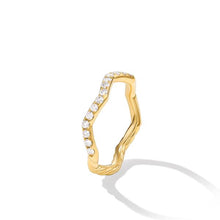 Load image into Gallery viewer, Zig Zag Stax Ring in 18K Yellow Gold with Diamonds, 2mm
