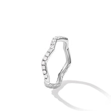 Load image into Gallery viewer, Zig Zag Stax Ring in Sterling Silver with Diamonds, 2mm
