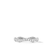 Load image into Gallery viewer, Zig Zag Stax Ring in Sterling Silver with Diamonds, 2mm
