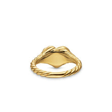 Load image into Gallery viewer, Sculpted Cable Heart Pinky Ring in 18K Yellow Gold, 9mm
