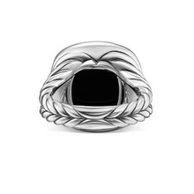 Load image into Gallery viewer, Albion Ring in Sterling Silver with Blue Topaz and Diamonds, 15mm

