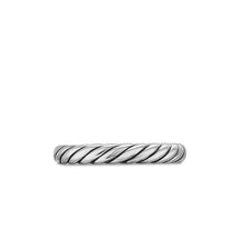 Load image into Gallery viewer, Cable Band Ring in Sterling Silver, 3.4mm
