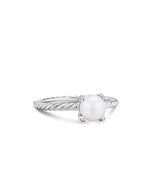 Pearl Classics Ring in Sterling Silver with Diamonds, 2mm