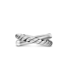 Load image into Gallery viewer, Crossover Two Row Ring in Sterling Silver, 7.4mm
