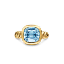Load image into Gallery viewer, DY Mercer Stone Ring in 18K Yellow Gold with Sky Blue Topaz, 10mm
