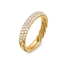 Load image into Gallery viewer, DY Mercer Pave Band Ring in 18K Yellow Gold with Diamonds, 3.7mm
