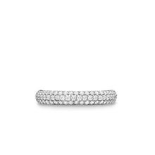 Load image into Gallery viewer, DY Mercer Pave Band Ring in Sterling Silver with Diamonds, 3.7mm
