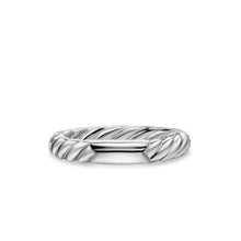 Load image into Gallery viewer, DY Mercer Pave Band Ring in Sterling Silver with Diamonds, 3.7mm
