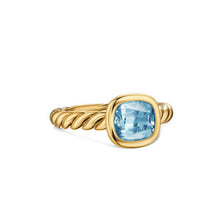 Load image into Gallery viewer, DY Mercer Stone Ring in 18K Yellow Gold with Sky Blue Topaz, 7mm
