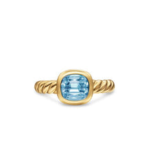 Load image into Gallery viewer, DY Mercer Stone Ring in 18K Yellow Gold with Sky Blue Topaz, 7mm
