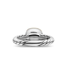 Load image into Gallery viewer, DY Mercera Color Stone Ring in Sterling Silver with 18K Yellow Gold and Sky Blue Topaz, 7mm
