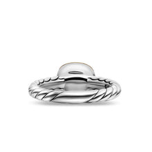 Load image into Gallery viewer, DY Mercera Color Stone Ring in Sterling Silver with 18K Yellow Gold and Prasiolite, 7mm

