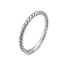 Load image into Gallery viewer, Cable Band Ring in Sterling Silver, 1.7mm
