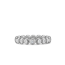 Load image into Gallery viewer, Bezel Set Band Ring in Sterling Silver with Diamonds, 3.7mm
