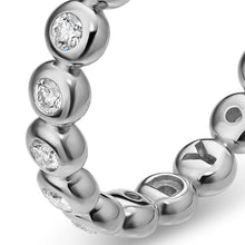 Load image into Gallery viewer, Bezel Set Band Ring in Sterling Silver with Diamonds, 3.7mm
