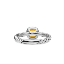 Load image into Gallery viewer, DY Mercer  Color Cable Ring in Sterling Silver with 14K Yellow Gold and Citrine, 5.5mm
