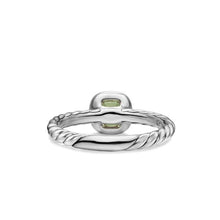 Load image into Gallery viewer, DY Mercer  Color Cable Ring in Sterling Silver with 14K Yellow Gold and Prasiolite, 5.5mm
